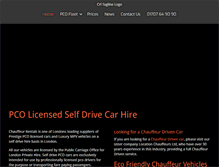 Tablet Screenshot of chauffeurrentals.com